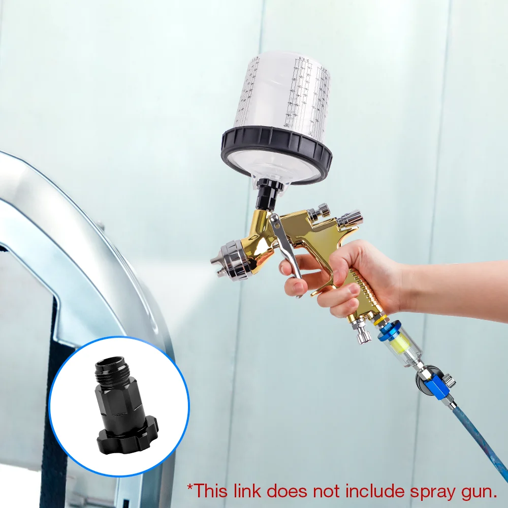 Universal G3/8 Spray Gun Cup Adapter HVLP Paint Sprayer No-clean Cup Connector Portable Spray Gun Disposable Pot Conversion Tool