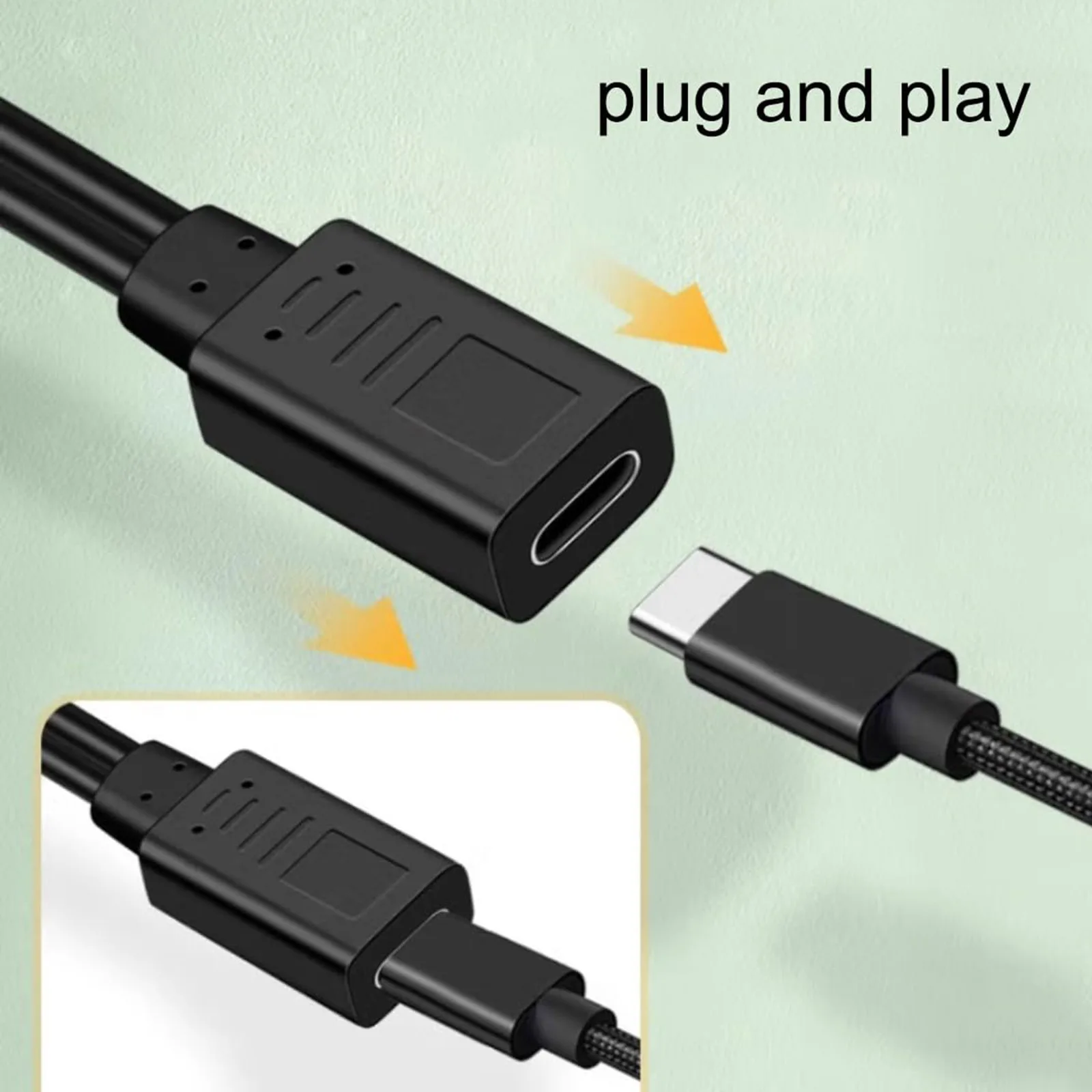 1pc USB C Splitter Charge Cable USB Type C Female to 3 X USB Type C Male Extension Charging Cable 3 in 1 Fast Charging Cord