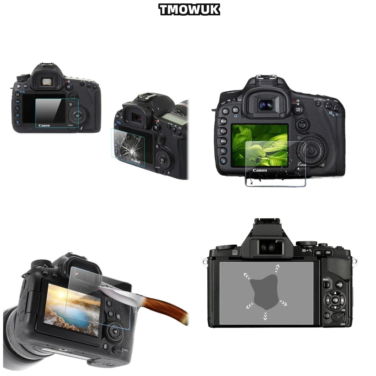

For Canon 6D Ultra-Premium Tempered Glass Protector - 9H Hardness Anti-Scratch HD Clear Film With Dual Privacy View Angles