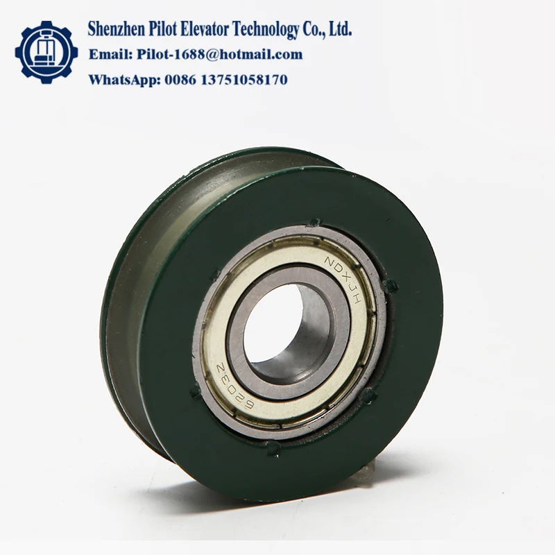 Pour Toshiba ascenseur voiture porte serrure rouleaux roues 60x16x6203 ascenseur porte cintre rouleau ascenseur ascenseur pièces de rechange type général