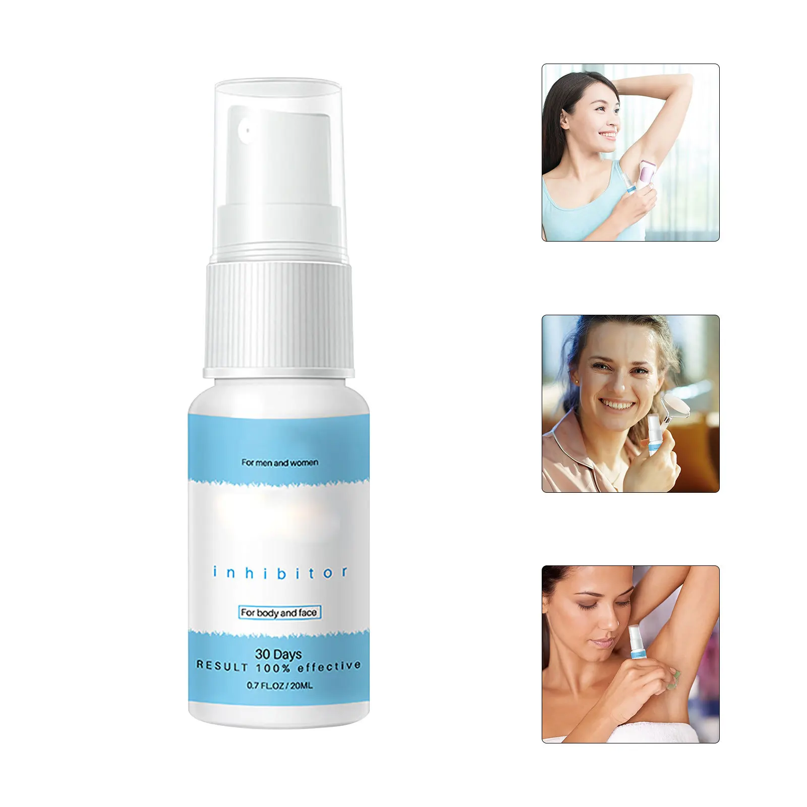 

1pc Hair Removal Inhibitor Hair Growth Preventing Repair No Stimulation Nourishment Soothing Serum Regrowth Smooth