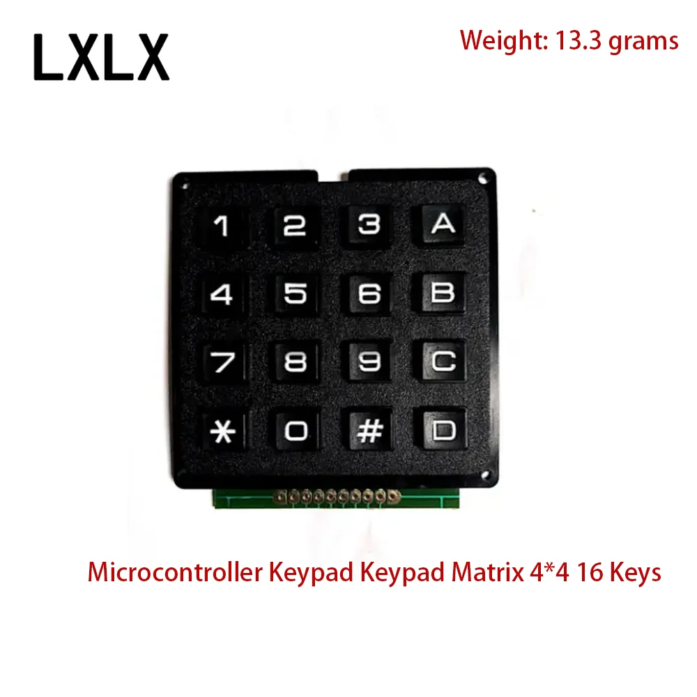 LXLX1 Microcontroller Keyboard Button Matrix 4*3 12 Keys 4*4 16 Keys Industrial Keyboard Module Row and Column Scanning