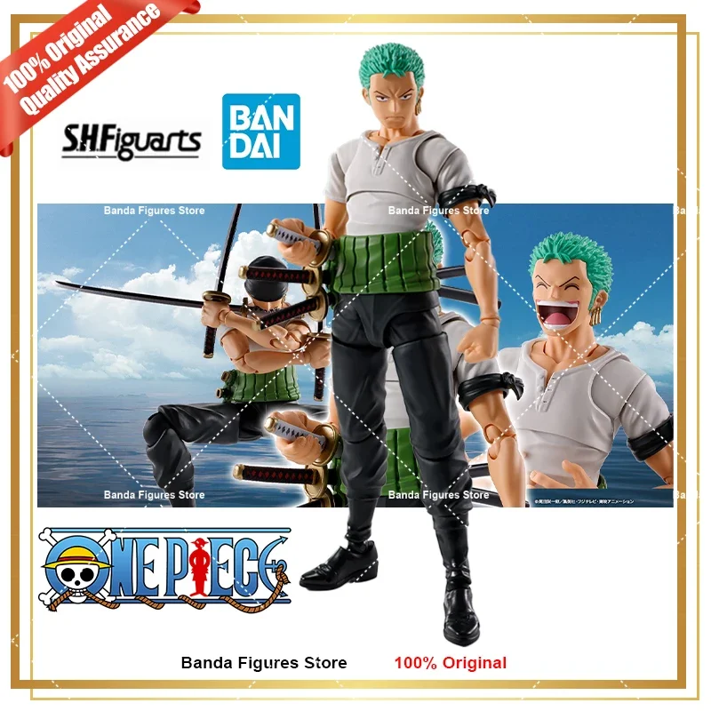 

Bandai-Figurines d'action Anime, S.H.Figuarts, Shf, One Piece, Roronoa Zoro Foster of Adventure, Jouets modèles, Collection,
