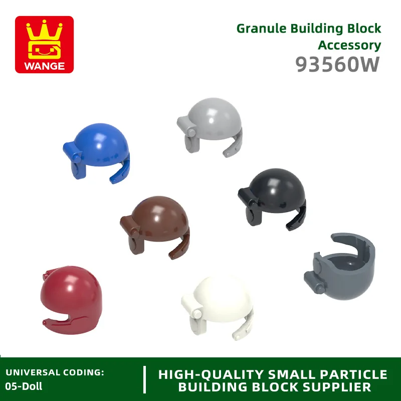 

20Pcs/lot Sports Flight Helmet Block Moc Color Accessories Compatible with 93560W Brick DIY Children's Toy Assembly Parts