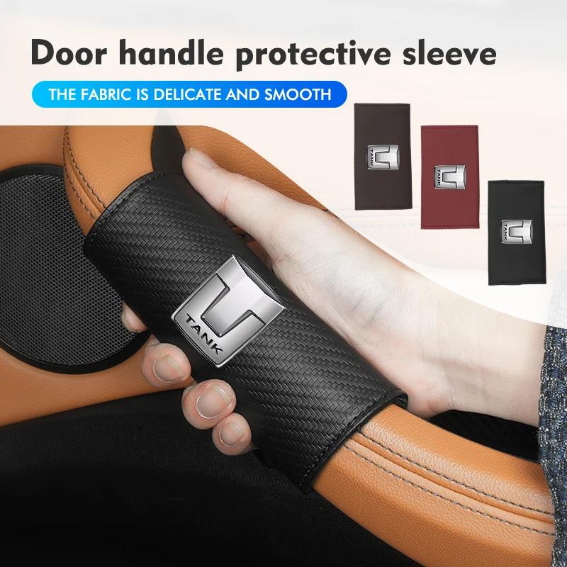 

Car Door Inner Handle Protector Armrest Handle Decor Cover For TANK Great Wall 300 400 500 700 800