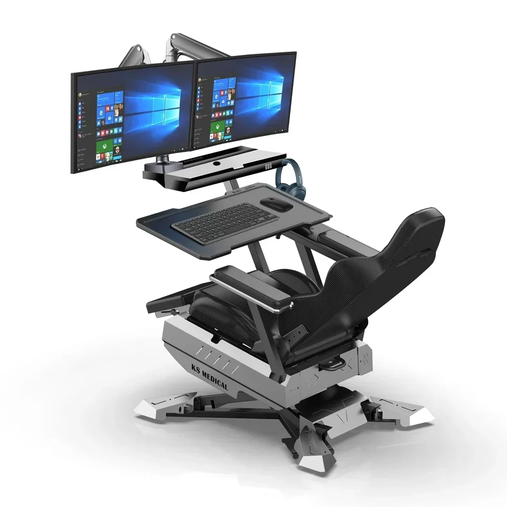 KSM-GCN2 Simulator Cockpit RGB Gaming office Chair with Speakers Zero Gravity Design