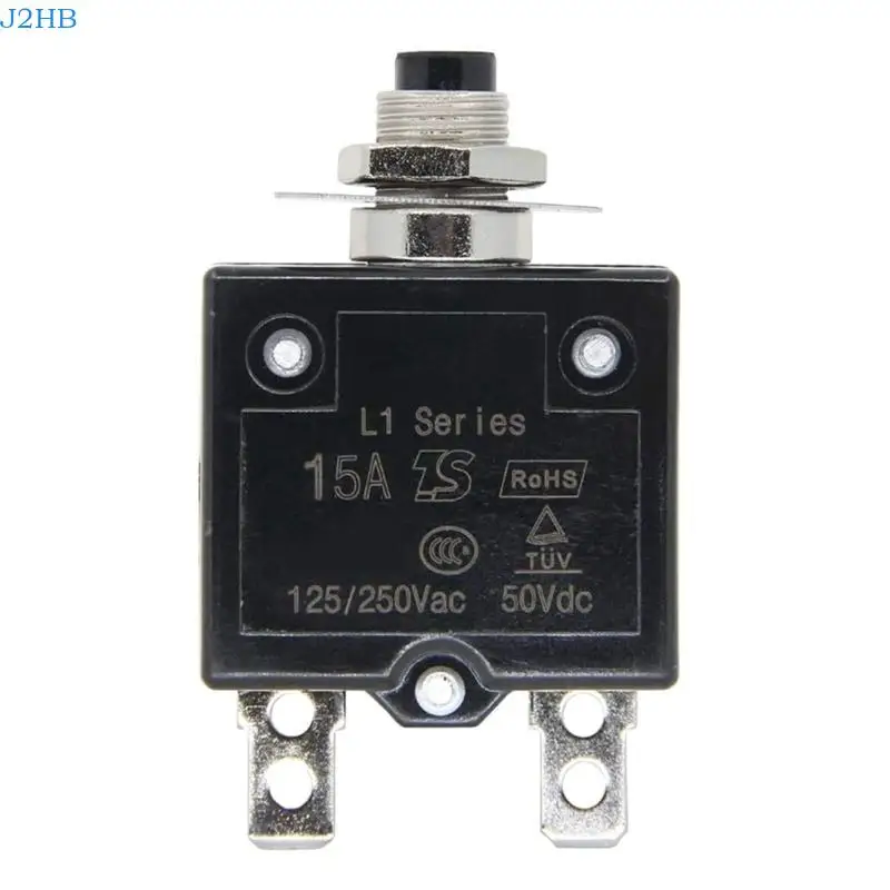 J2HB Thermals Overloads Protectors 15A Push Button Designs for Safe Electrical Use