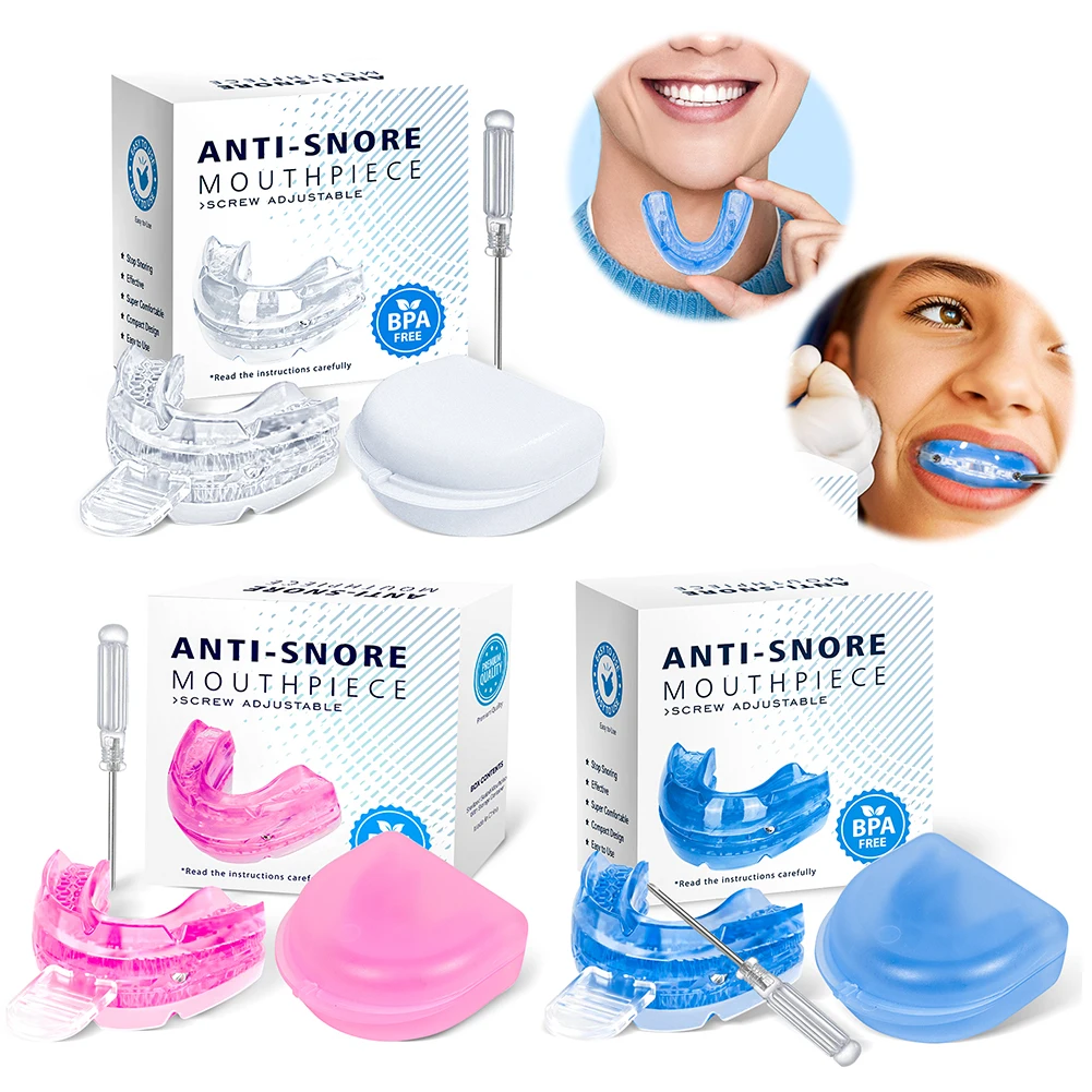 

Anti Snoring Mouth Guard Improve Sleeping Adjustable Snoring Mouth Guard Anti-Snoring Mouthpiece Sleeping Devices for Men Women