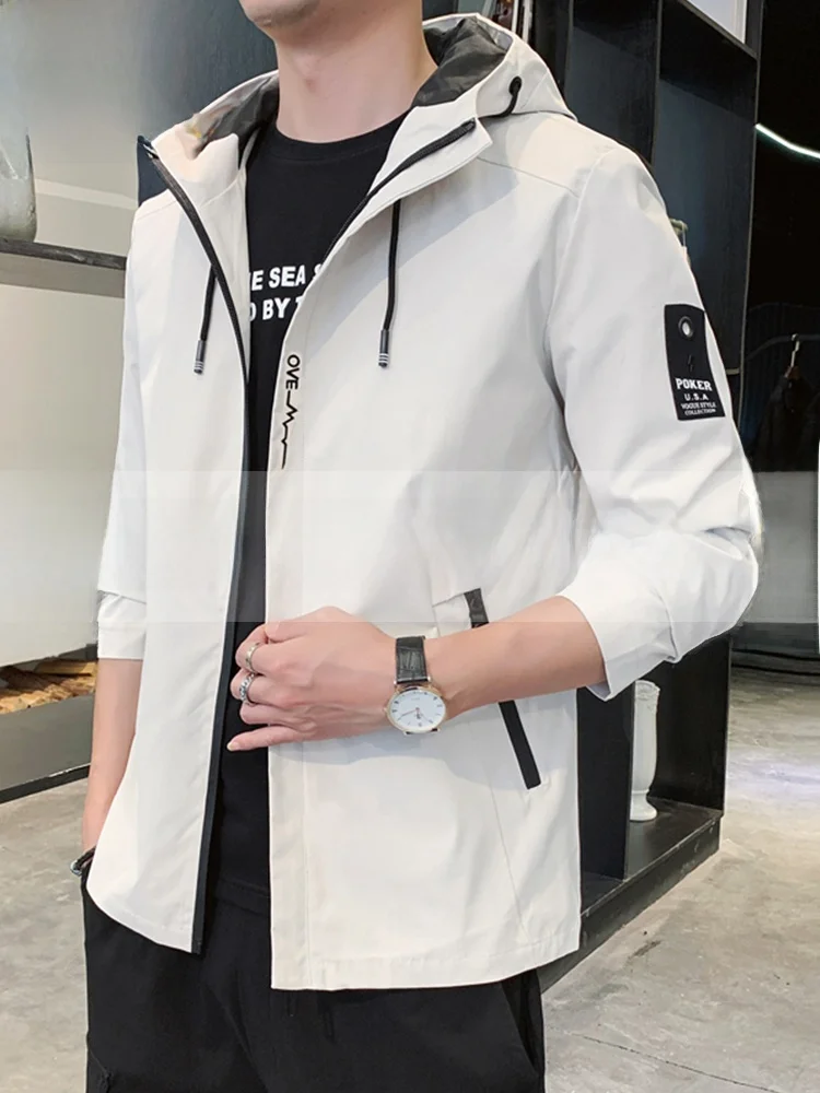 

Мужская повседневная свободная ветрозащитная рабочая одежда Jaet с капюшоном Spor Верхняя одежда Осень Новое поступление TUCANO Полиэстер Long Sve