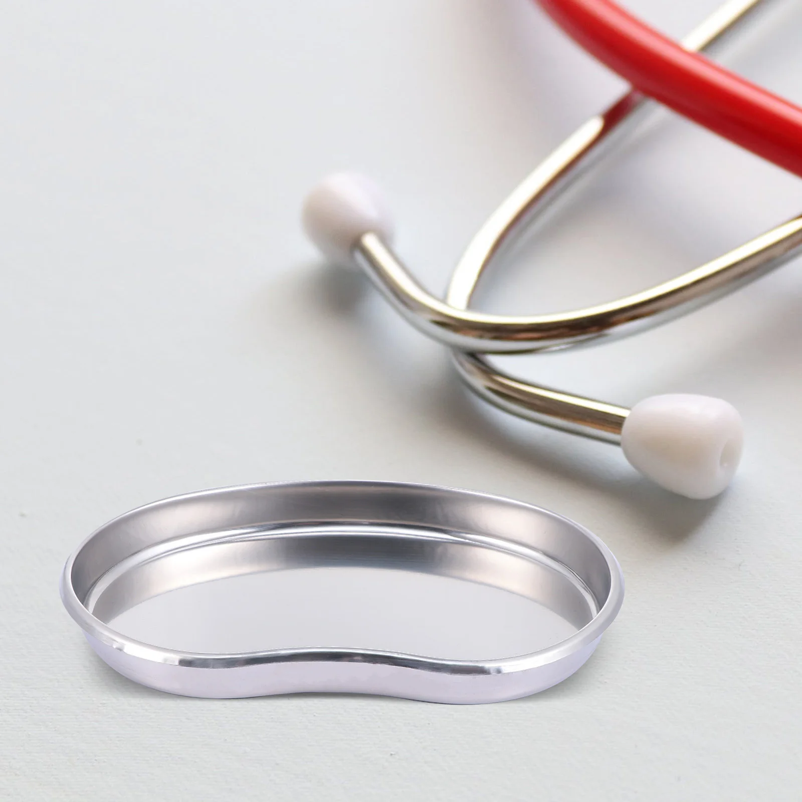 

3pcs Stainless Steel Surgical Trays Kidney Shape Dental Trays Medical Clinical Instrument Holder Fluid Collection Leak Proof