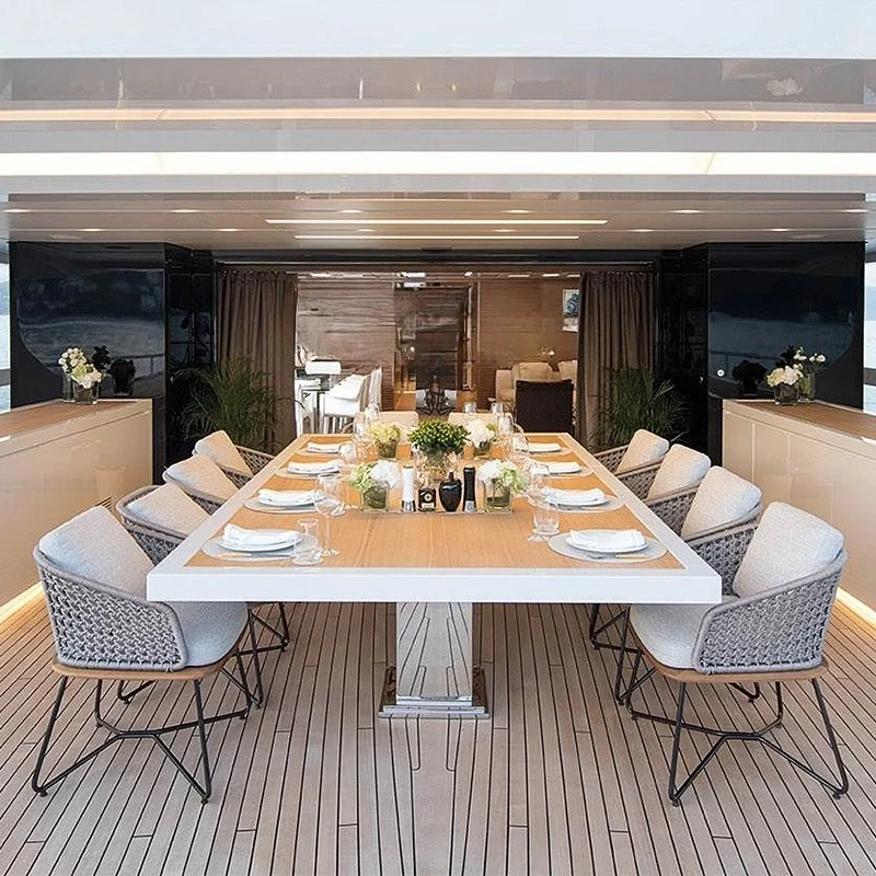 Zz طاولة وكرسي خارجي فناء B & B قسم المبيعات طاولة خارجية وكرسي في الهواء الطلق شرفة الفندق كرسي الروطان الترفيهي #5