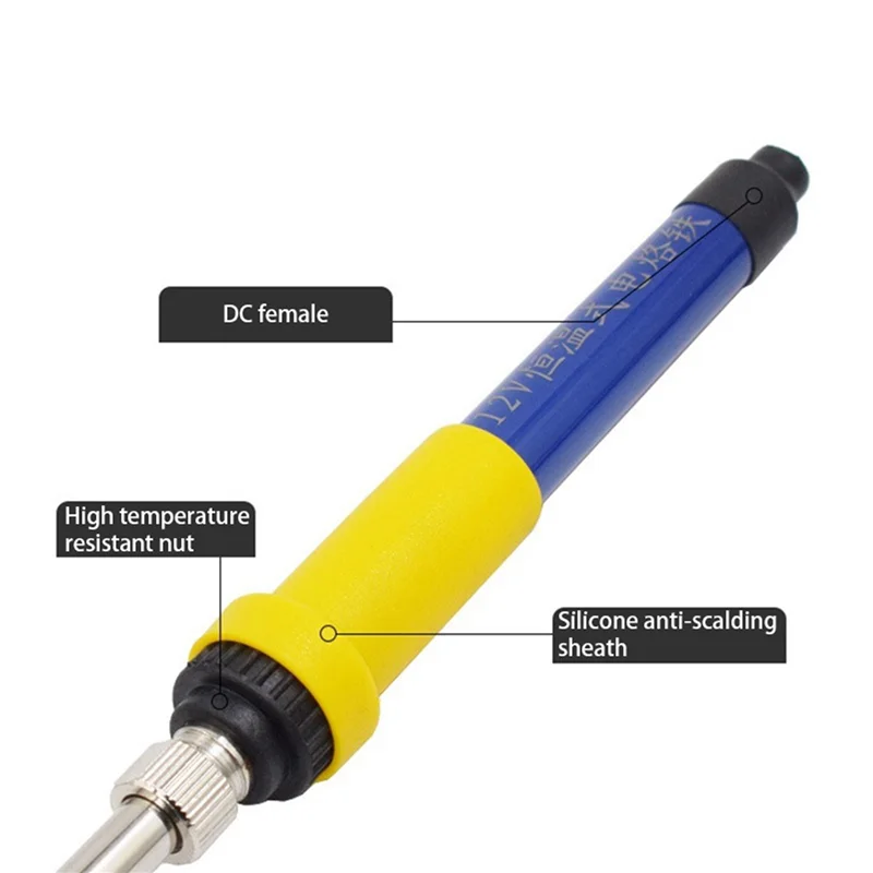 

【Best Selling】5X DC 12V Portable Soldering Iron Low-Voltage Car Battery 60W Welding Rework Repair Tools With Aligator Cilp