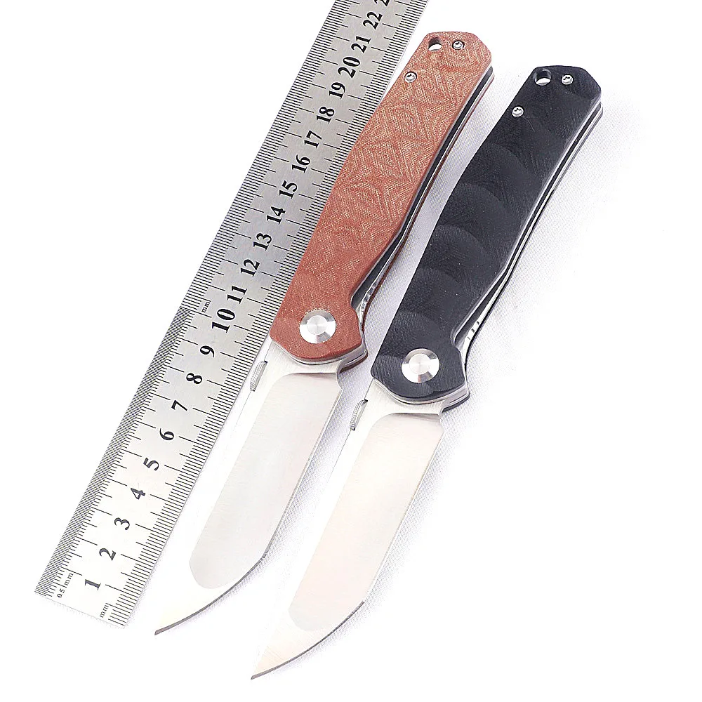 Kesiwo Utility EDC Folding Knife G10/Micarta Handle Flipper Ball bearing Outdoor Camping Survival Tactical Fishing Pocket Knife