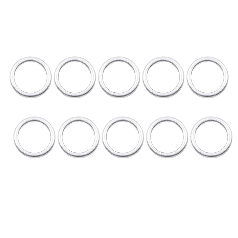 10X Car Thread Oil Drain Sump Plug Gaskets M14 Crush Washer Seal Ring For Audi A4 A6 Q3 Q5 VW Touareg Golf PASSAT N0138157