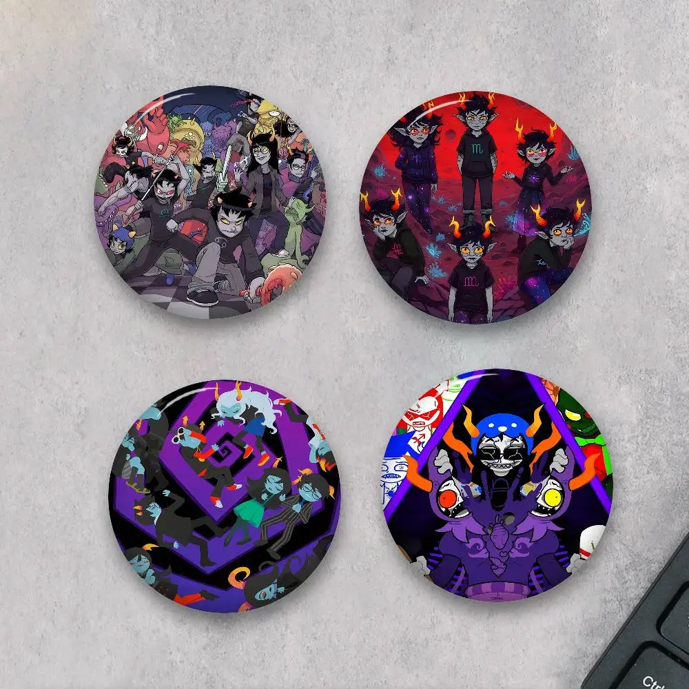Popular Internet Anime H-Homestuck Cute Series Pins Funny Badge Interesting Cartoon Animals Brooches Backpack Clothes Gift
