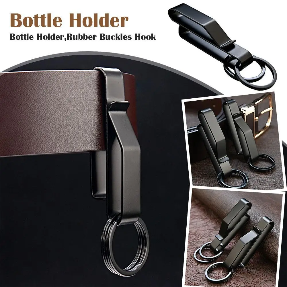 Stainless Steel Men's Waist Hook Key Hook Clip Through Waist Belt Insert Belt Buckle Outdoor Buckle Keychain Accessories