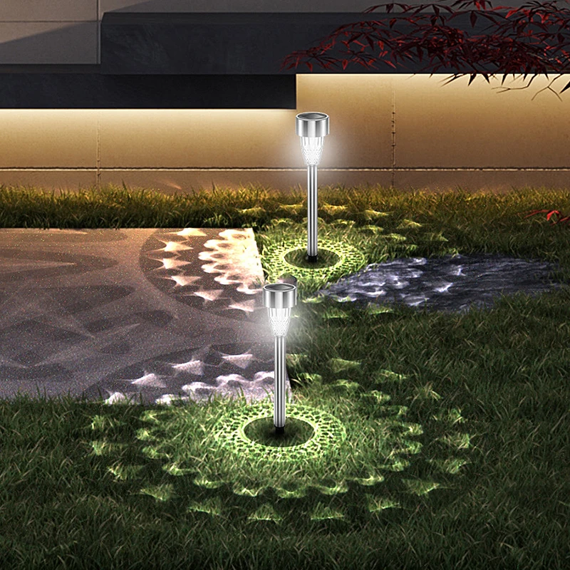 

1/2/4/6/8/10/12pcs Solar Light Outdoor Waterproof Garden Light Ground Plug Garden Floor Light Villa Lighting Lawn Guide Lamp Hot