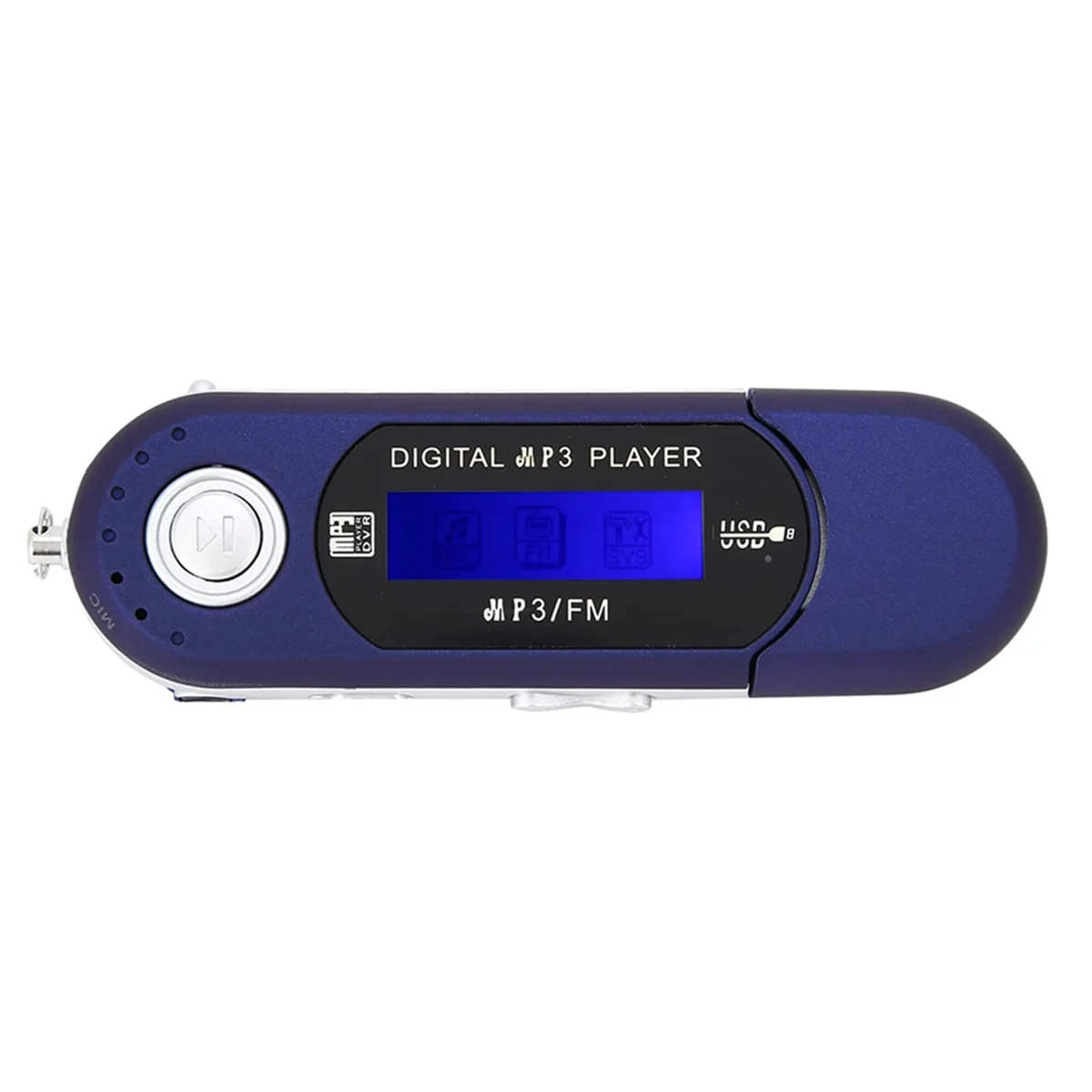 

MP3 Player with Earphone 8GB, Portable Music MP3 USB Player with LCD Screen FM Radio for Walking Running (Blue) Z