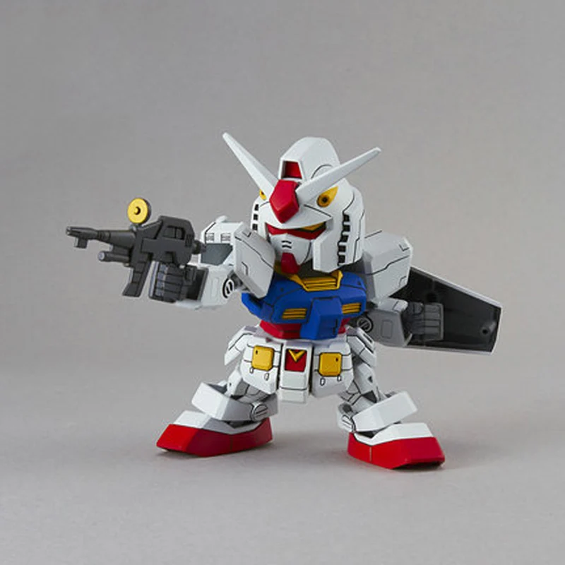 バンダイ-子供向けの組み立て済みモデル,オリジナルのgundam,sd gundam,ex sdex 001, RX-78-2アクションフィギュア,収集可能な装飾品,ギフト,57597