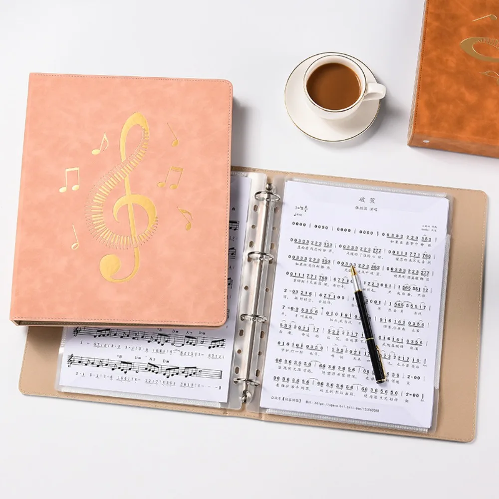 

Flexible Loose Leaf Music Score Folder 20 Pages Detachable Piano Music Sheet File Folder Fits Letter Size Writable