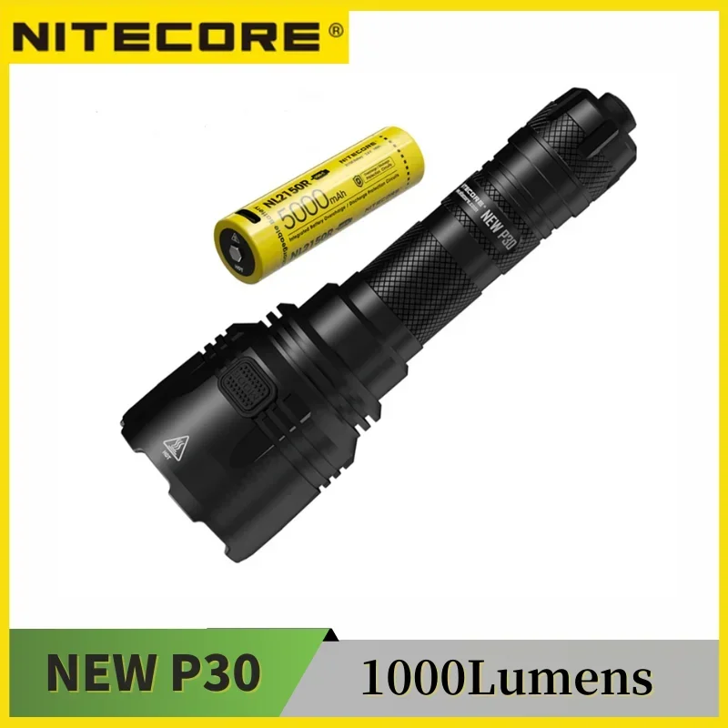 NITECORE NEW P30 1000Lumens Flashlight Throw of 618 Meters 8 Working Modes LED Torch Outdoor Rescue Light