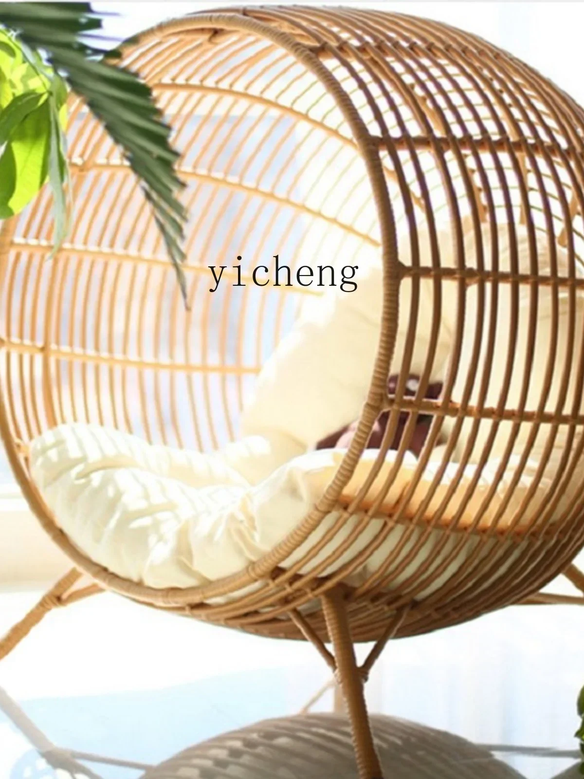 rattan chair round outdoor rattan bed bird's nest bed creative bed balcony recliner courtyard
