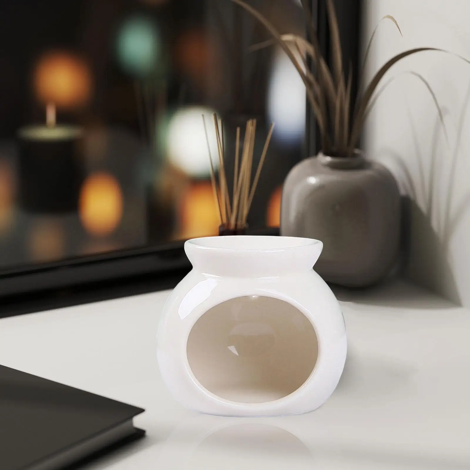 2-6pack Essential Oil Burner Modern Tealight Candle Holder for Porch