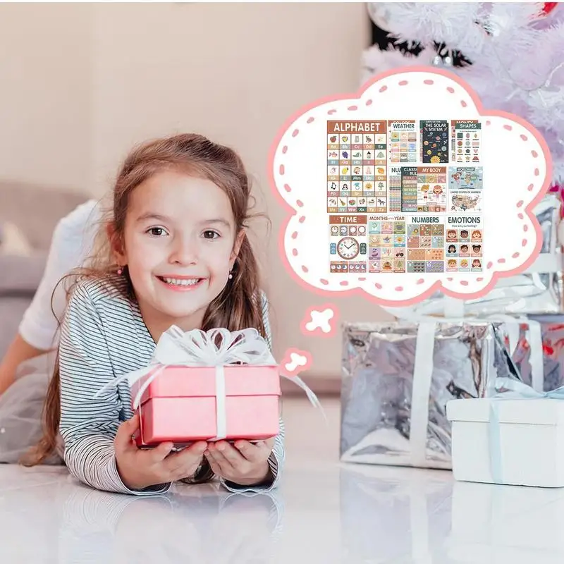 学習ポスター 形状チャート 11x17 インチ 学習必需品 教育ツール 教室の装飾 壁ポスター 子供用 学校用