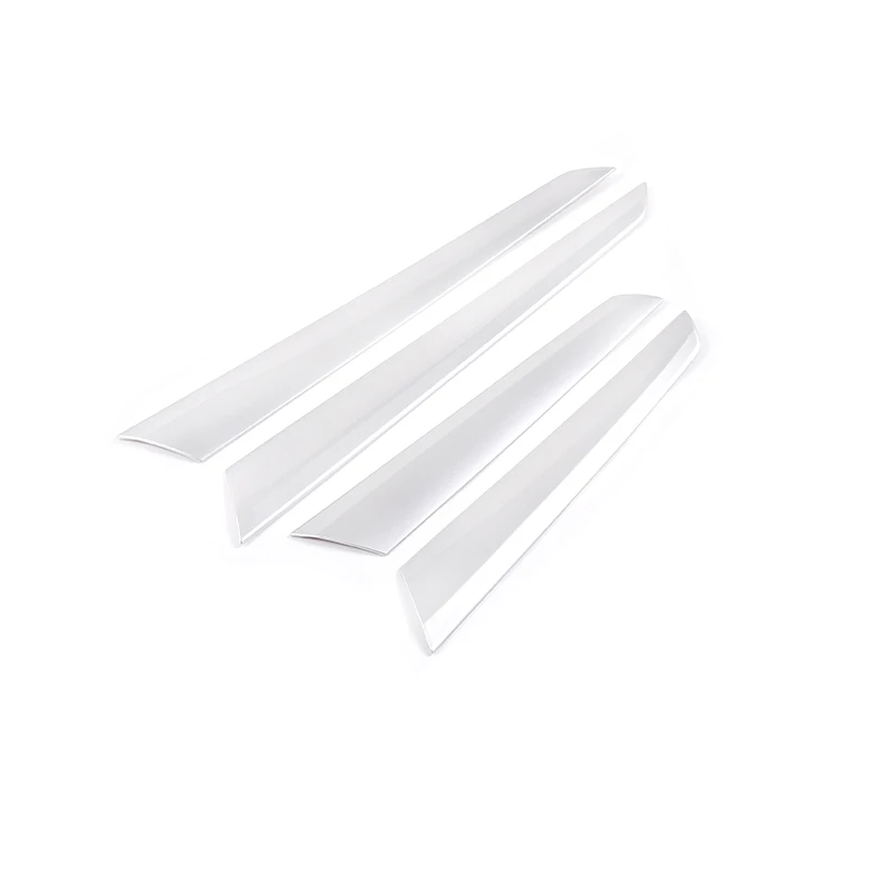 Silver ABS For Mercedes Benz C Class W204 2008-2014 Interior Door Decoration Panel Cover Trim Stickers Car Accessory