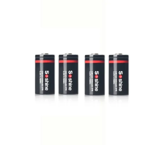 Soshine IFR CR123 3.2V 550mAh LiFePO4 Rechargable Battery With Battery Box Holder