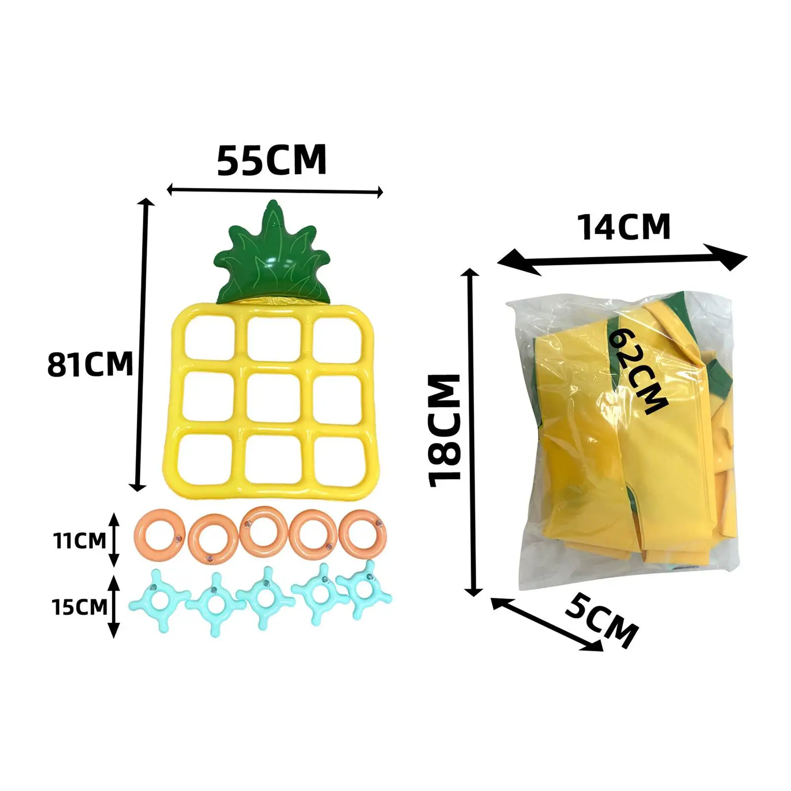 Pineapple Toss Game Pool Toys Party Game Toy Outdoor Game Montessori Float Toss Set Pool Float for Picnics Beach Kids