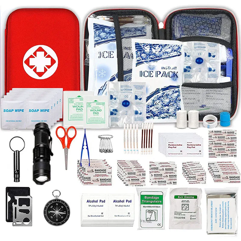 

103 PCS Outdoor Camping Survival Kit Equipment Tool Set Travel Emergency Supplies Field Multi-functional sos First Aid Kit box