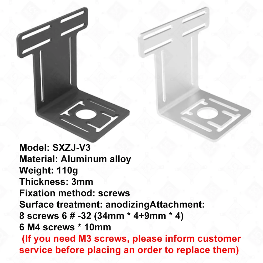 FREEZEMOD 80/120/200/320/360mm Square Acrylic Water Tank with Outlet Filter Screen Silver/black Mounting Bracket FXSX-F620