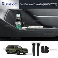 KUNGKIC para Subaru Forester 2025 2026 2027 caja de almacenamiento de silicona LHD RHD puertas laterales de coche organizador funda accesorios interiores