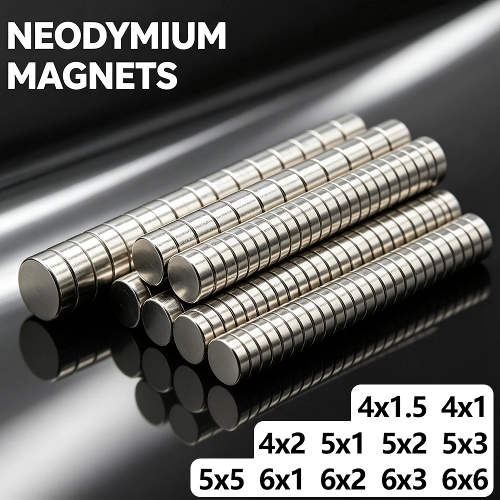 N35 Round Neodymium Magnet Strong Permanent NdFeB Small Disc Magnets Multi‑use Magnetic for Fridge Home Office Decoration
