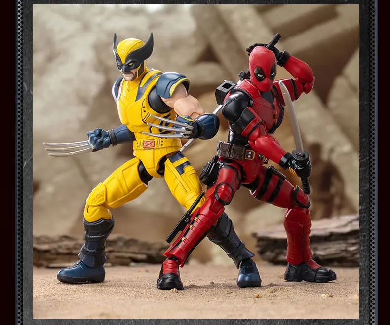 Blokees Deadpool 3 Wolverine Action Figures Spider-Man Movie Version Deadpool & Friend Series Collections Figures Adult Gift