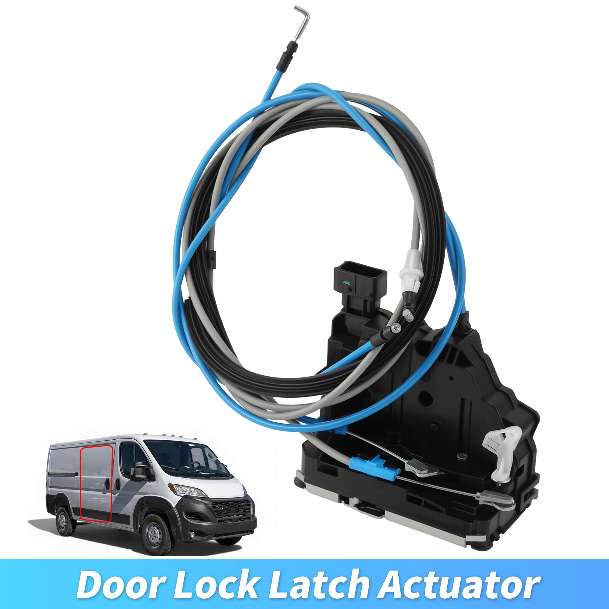 UXCELL Right Sliding Door Lock Actuator for Ram ProMaster 1500 2500 19-25 68226180AI