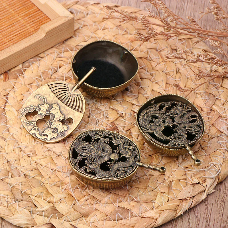 Exquisite Zen Vibes! Alloy Lotus Incense Burner Censer, Sandalwood Utensils For Home Office Decoration