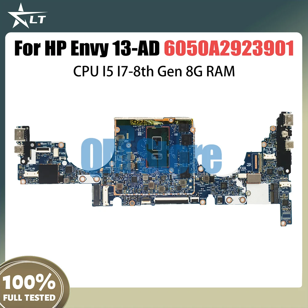 

6050A2923901 Mainboard For HP 13-AD TPN-I128 Laptop Motherboard 939647-601 939648-601 with I5-8250U I7-8550U CPU 8G RAM