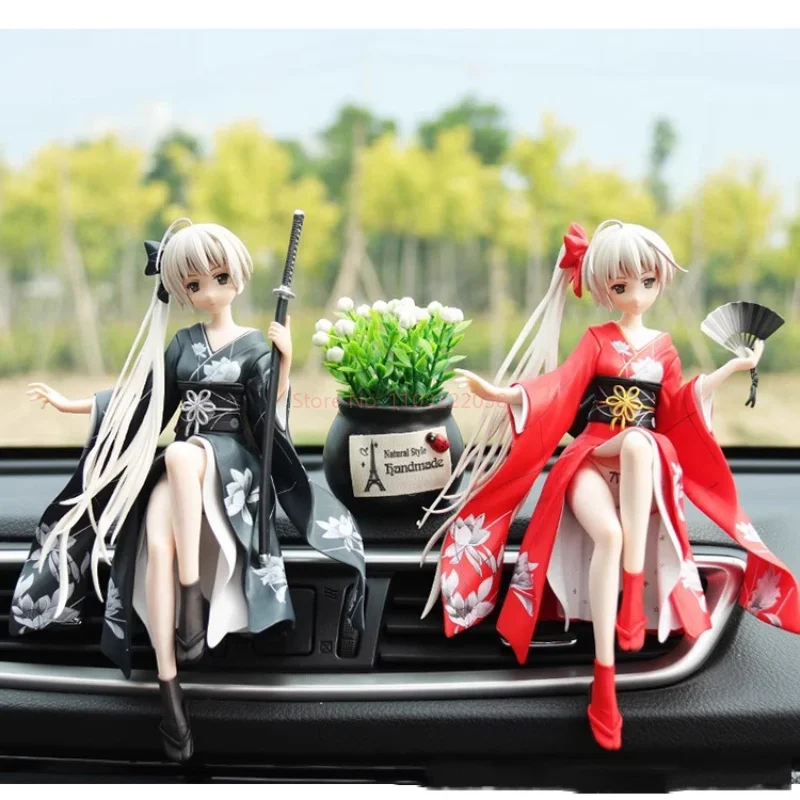 Yosuga no sora yunohara sora anime figura ornamento de carro criativo console central ornamento decoração interior fragrância homem presente