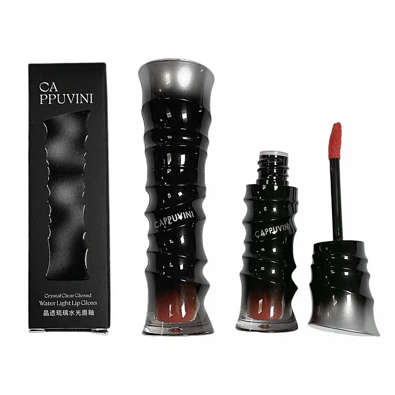 CAPPUVINI 2PCS Lip Gloss Set, Rose Brown & Deep Chocolate Lip Glaze Duo, High Shine Liquid Lip Color with Angled Applicator, Glossy Brown Makeup for Women, Halloween Gothic Looks, Christmas Stocking Stuffers, Holiday Parties & Valentine's Day Beauty Gifts