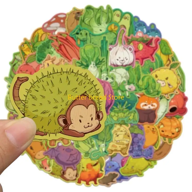 W89c фруктовые животные наклейка с водонепроницаемой наклейка для выписки для журнала телефона гитара