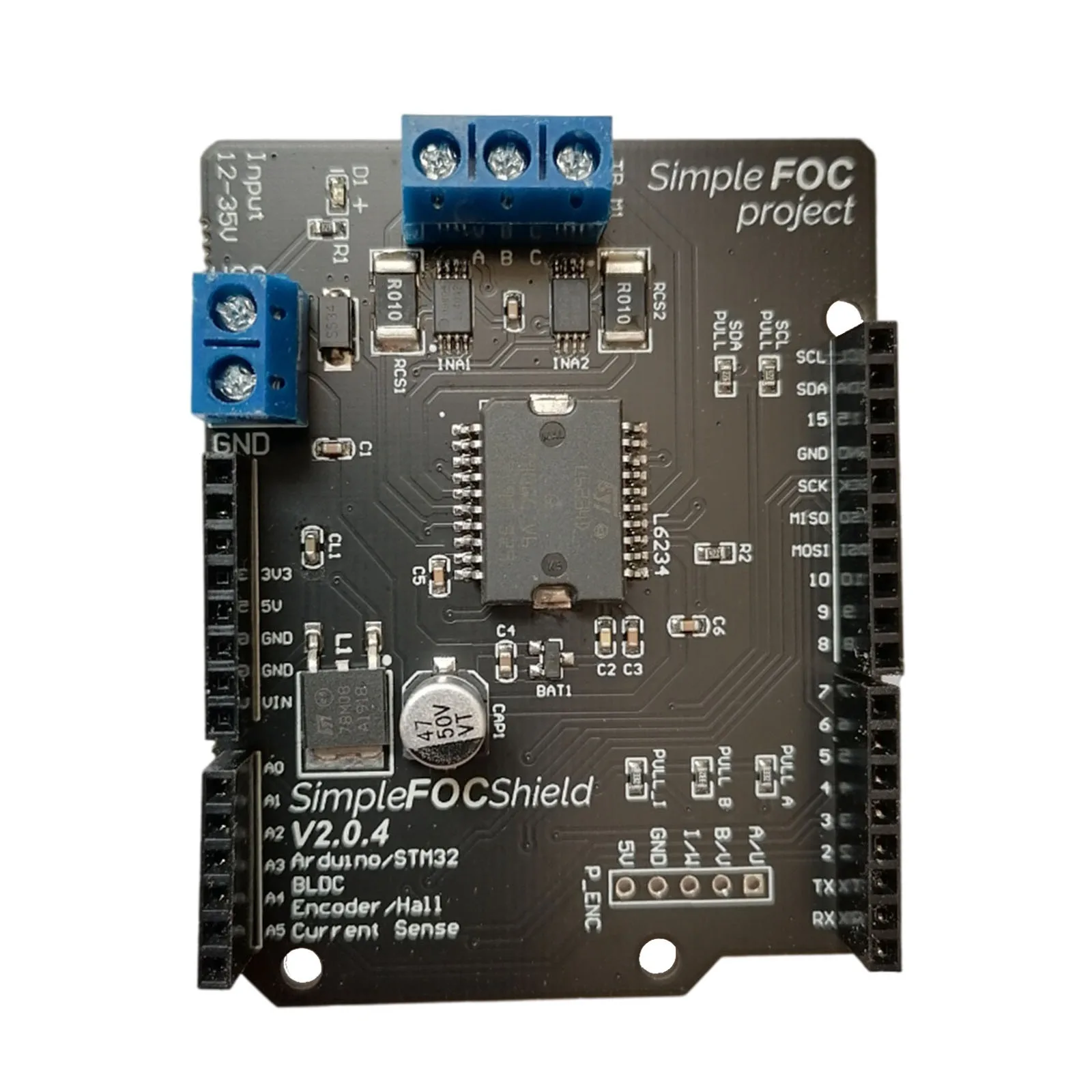 Simple FOC Drive Board V2.0.3 Motor Drive Board Support open loop speed control