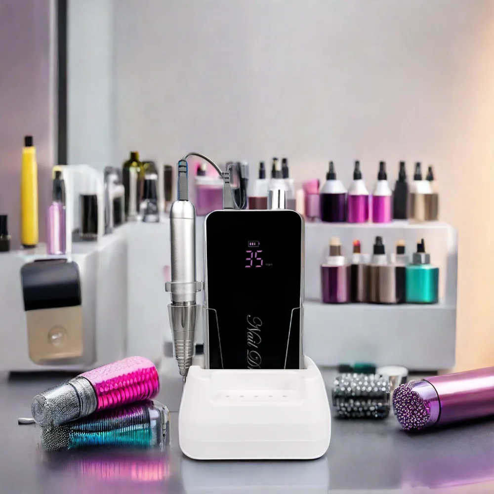 New Arrival Professional Portable Multifunctional 35000rpm High-Speed Metal Nail Drill Coreless Motor USB Rechargeable