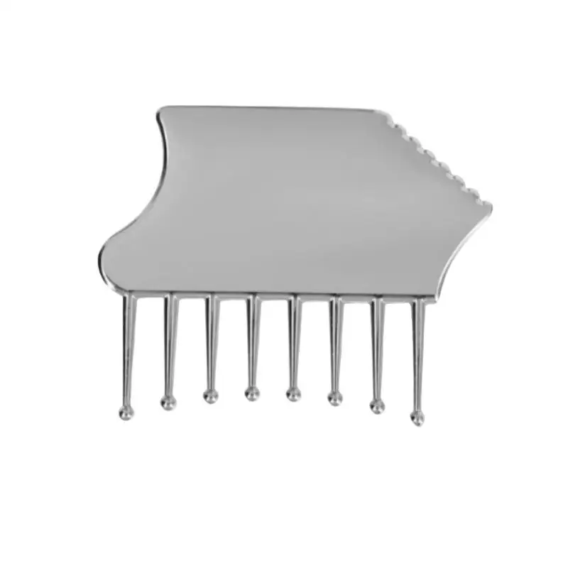 جهاز تدليك فروة الرأس المحمول من سبائك الزنك، أداة كشط غواشا للرأس والرقبة والأكتاف والساقين والذراعين لتخفيف مهدئ