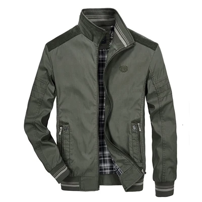 Herbst Winter Herren Bomberjacke Outdoor Windbreaker Baseball-Mantel Modischer Stehkragen Business-Jacke Herrenbekleidung