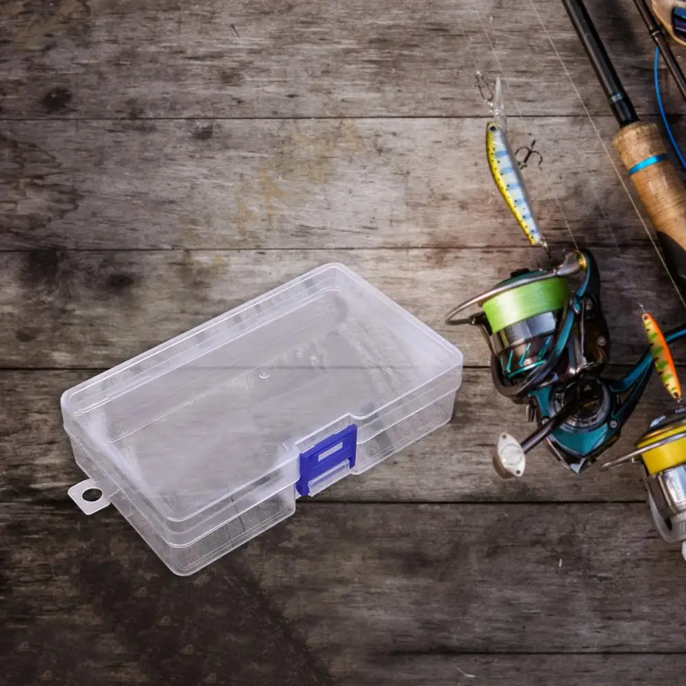 

Latch Box Transparent Multifunctional High Capacity Visible Storage Plastic Clear Square Fishing Gear Empty Box for Household