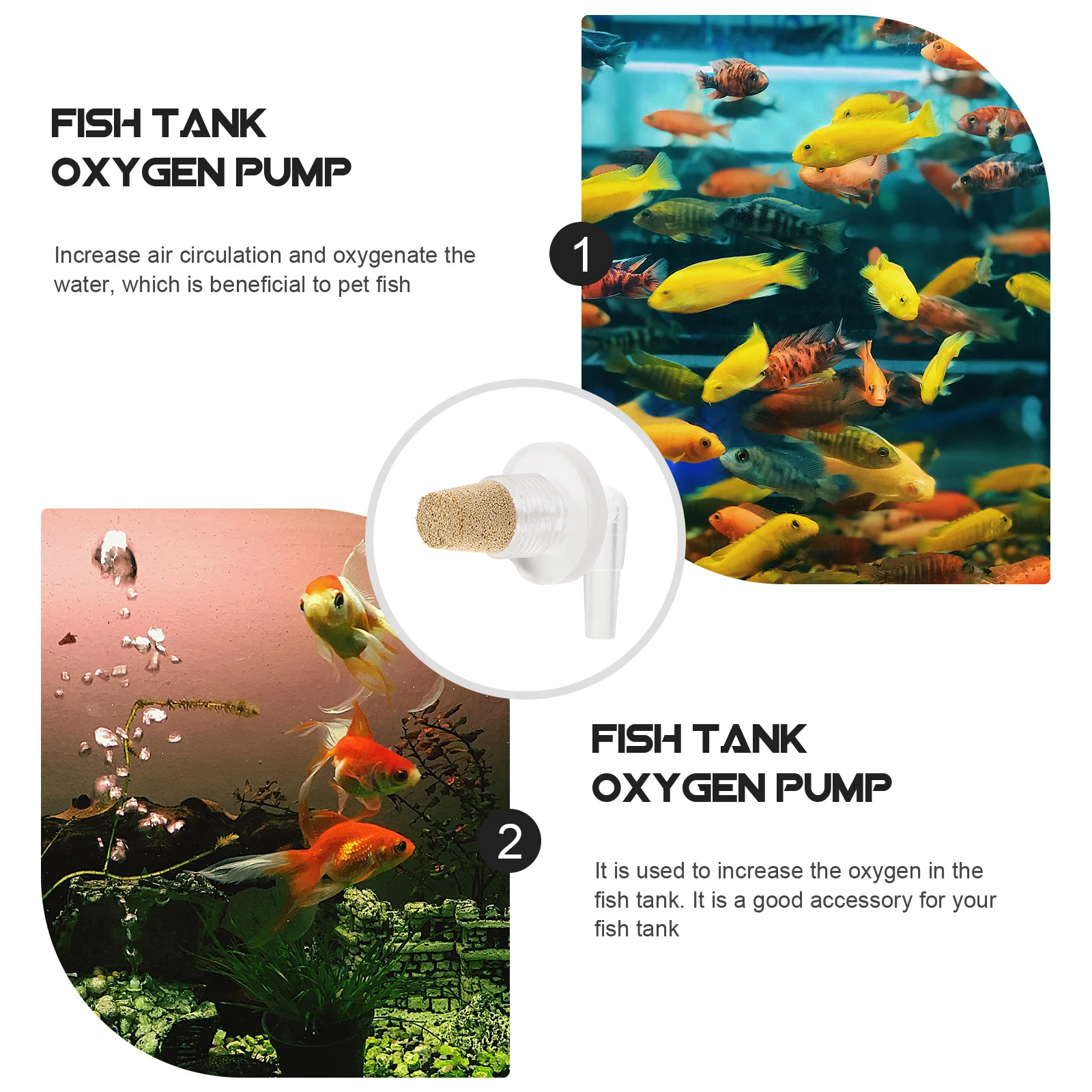 

10Pcs Fish Tank Air Stone Bubbler Elbow Diffuser Dense Small Bubbles Oxygen Pump Accessory for Aquarium Hydroponics Pond