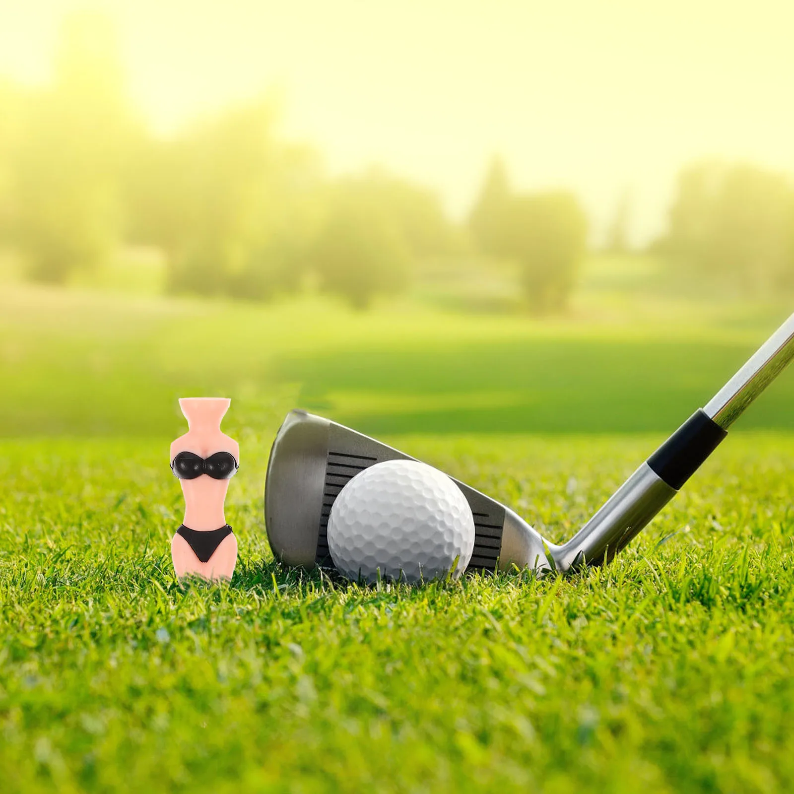 

10 Pcs Golf Tees Unbreakable Accessories Funny Bikini Practical Golfs Golfing Supplies Women