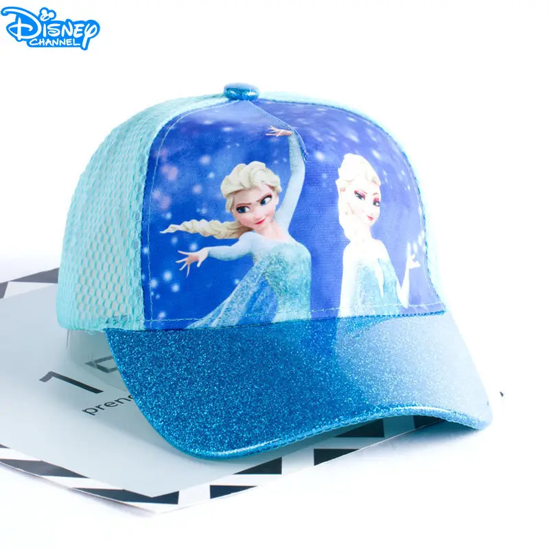 2024 Disney Fashion Baseball Hat Cute Frozen Cartoon Printed Hip Hop Visor Caps for Girl Boy Kawaii Aisha Anime Child Cap Gifts